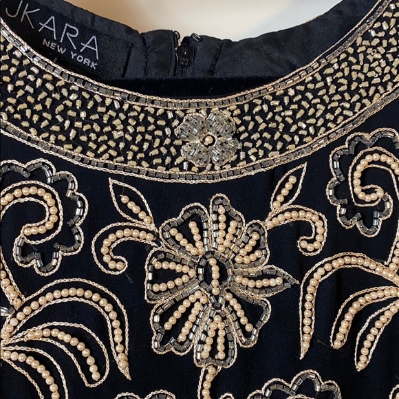 Vintage JKARA NEW YORK Beaded Blouse Size XL - Picture 2 of 14